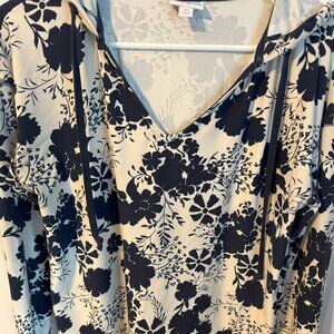 LulaRoe Navy Eliza Hooded top (M)